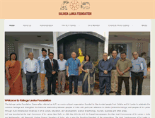 Tablet Screenshot of kalingalankafoundation.org